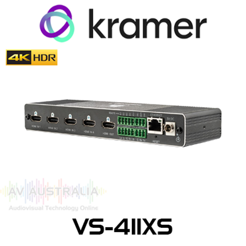 Kramer VS-411XS 4x1 4K60 HDR 4:4:4 HDMI Intelligent Auto Switcher