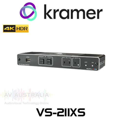 Kramer VS-211XS 2x1 4K60 HDR 4:4:4 HDMI Intelligent Auto Switcher