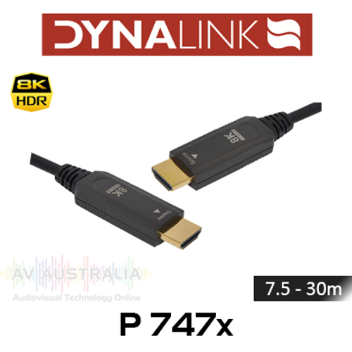 Dynalink 8K 48Gbps Active Optical HDMI 2.1 Cables (7.5 - 30m)