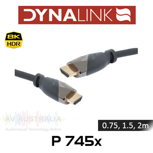 Dynalink 8K 48Gbps Ultra High Speed HDMI 2.1 Cables (0.75, 1.5, 2m)