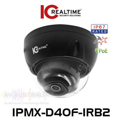IC Realtime 4MP 2.8mm Lens Outdoor Vandal PoE Dome Network Camera