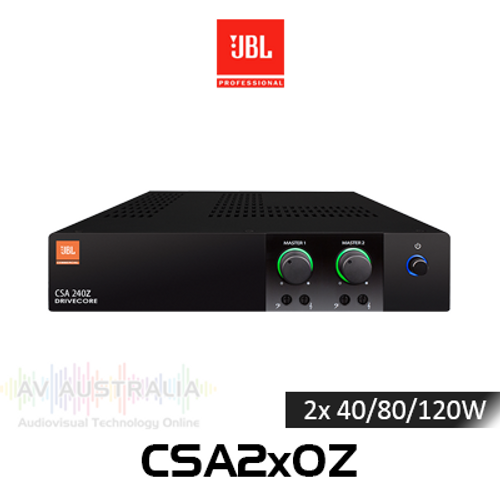 JBL Commercial CSA 2x 40/80/120W 70/100V DriveCore Fanless Audio Amplifiers