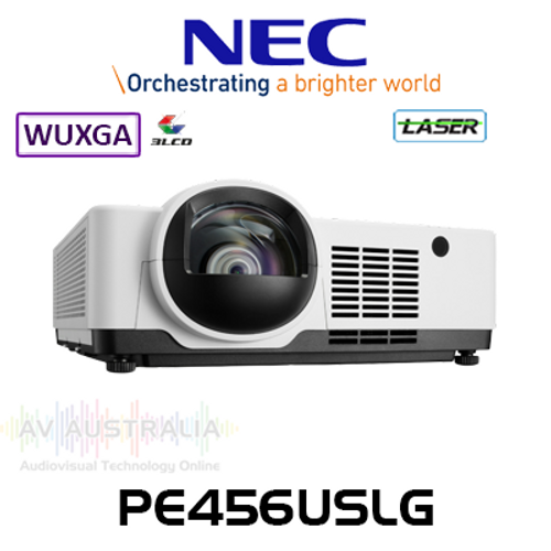 NEC PE456USLG 4500 Lumen WUXGA Short Throw Professional Laser Projector