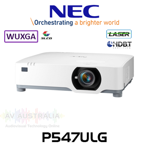 NEC P547ULG 5400 Lumen WUXGA HDBaseT Professional Laser Projector