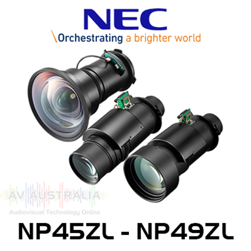 NEC Projector NP45 - 49ZL Lenses To Suit Installation Projectors