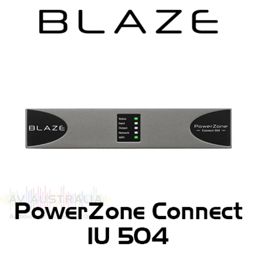 Blaze Audio PowerZone Connect 504 4-Channel 500W Class-D DSP Amplifier