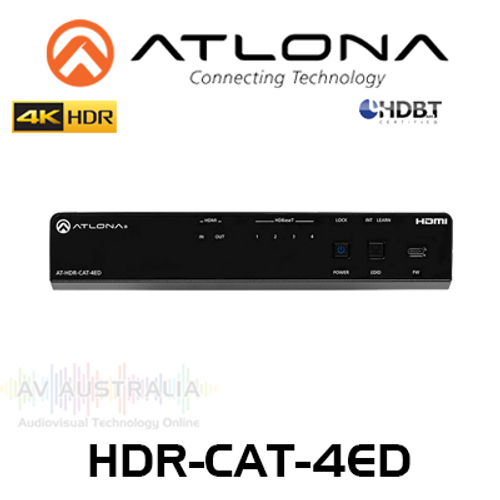 Atlona Four-Output Extended Distance 4K HDR HDMI to HDBaseT Distribution Amplifier (100m)