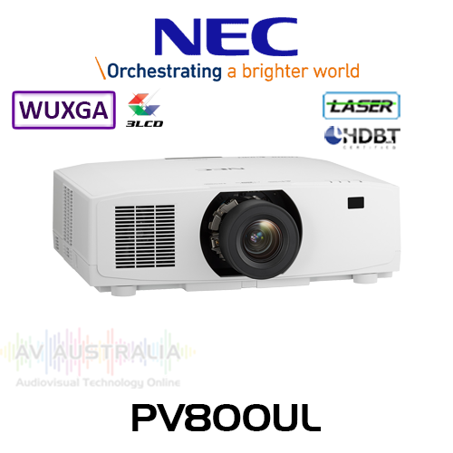 NEC PV800UL 8000 Lumen WUXGA Professional 3LCD Laser Projector