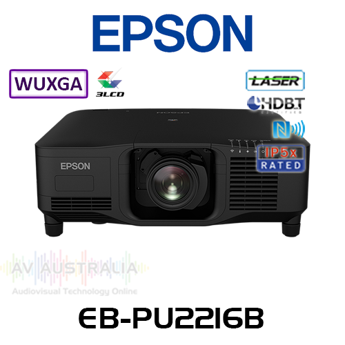 Epson EB-PU2216B WUXGA 4K Enhancement 16,000 Lumens HDBaseT Laser Installation Projector