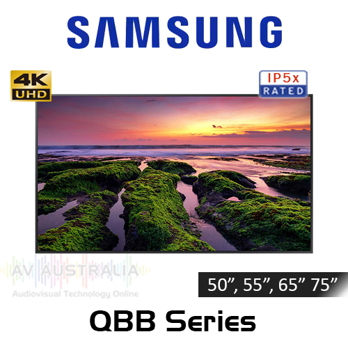 Samsung QBB Series 4K 350 Nits Tizen Powered 16/7 Digital Signage (50"-75")