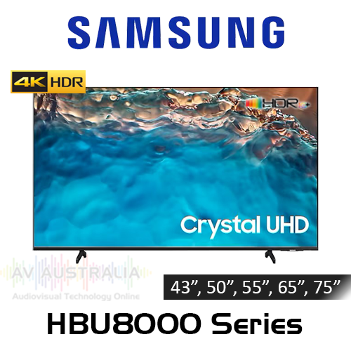 Samsung BU8000 4K HDR10+ 10/7 Hospitality TVs (43" - 75")