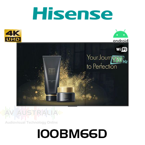 Hisense 100BM66D 100" 4K UHD 500 Nits 24/7 Android Digital Signage Display