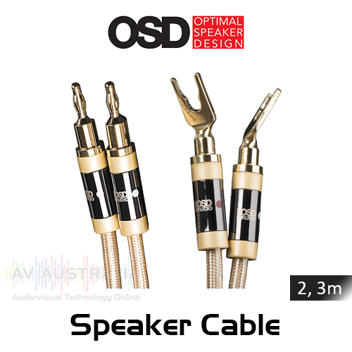 OSD Aurum 14-Gauge 2-Conductor Speaker Cables (2, 3m Pair)