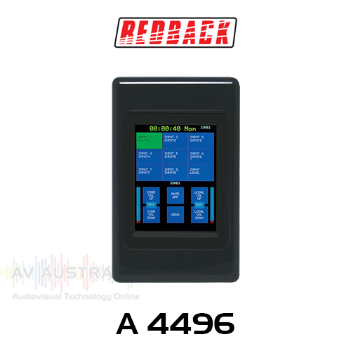 Redback Touchscreen Source Switching Wallplate To Suite A4480B
