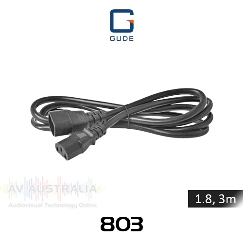 GUDE IEC C13 to IEC C14 Extension Cables