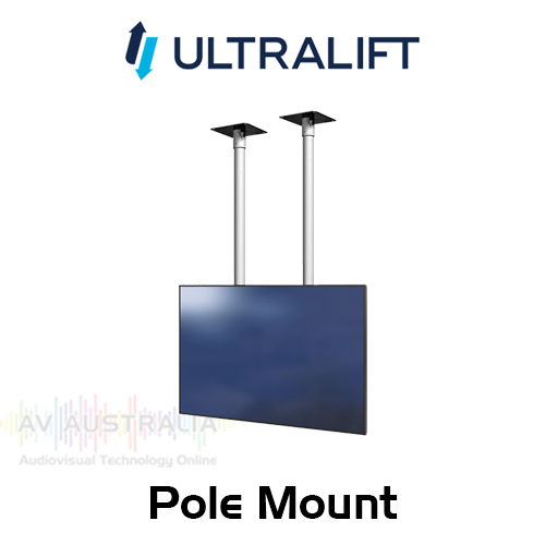 Ultralift Pole Mount 80"-85" Double Pole Flat Screen Ceiling Mount
