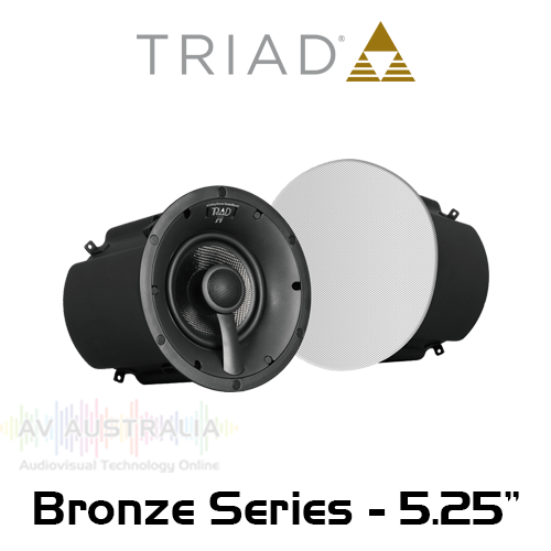 Triad Bronze Series 5.25" In-Ceiling Sealed Speakers (Pair)