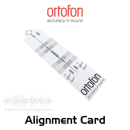 Ortofon Hi-Fi Cartridge Alignment Card