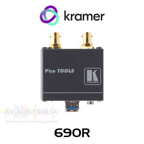 Kramer 690R 2x 3G-SDI over Ultra-Reach SM Fiber Receiver (up to 10km)