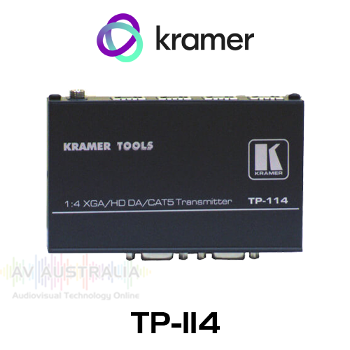 Kramer TP-114 1:4 VGA over Twisted Pair Transmitter with Looping Input (up to 100m)