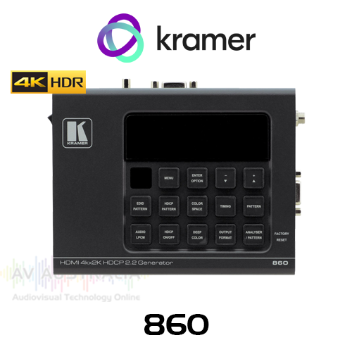 Kramer 860 4K HDR Signal Generator & Analyzer