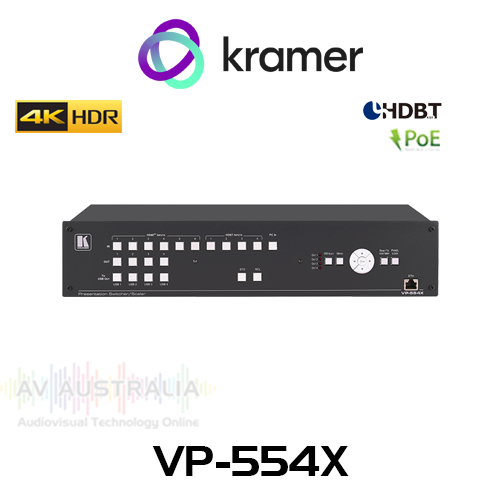Kramer VP-554X 11x4:2 4K HDR Presentation Boardroom Matrix Switcher / Scaler