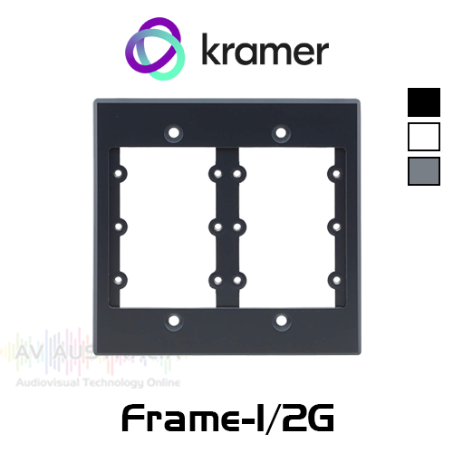 Kramer 1/2-Gang Frame for Wallplate Inserts