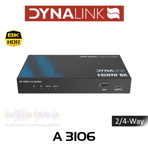 Dynalink 2/4-Way 8K HDMI 2.1 40Gbps Splitter