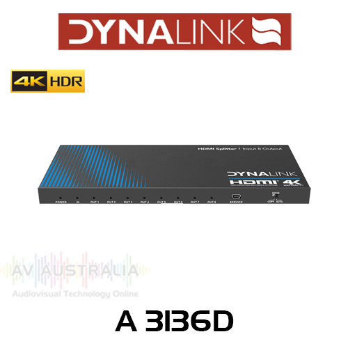 Dynalink 8-Way 4K60 4:4:4 18Gbps HDMI Splitter