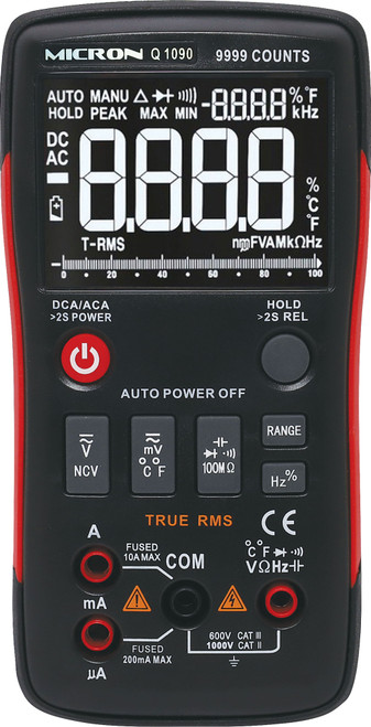 Micron Q1090 9999 Counts Auto-Ranging Digital Multimeter