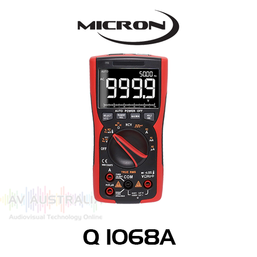 Micron Q1068A 9999 Counts True RMS Auto-Ranging Digital Multimeter