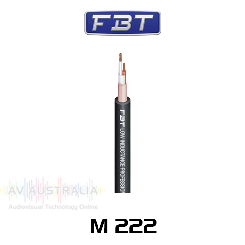 FBT M222 24AWG 2 Core Flexible, Shielded Professional Microphone Cable (100m)