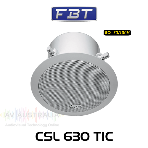 FBT CSL630TIC 6" 8 ohm 70/100V In-Ceiling Speakers with Backcan (Each)