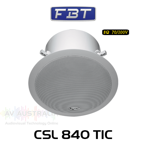 FBT CSL840TIC 8" 8 ohm 70/100V In-Ceiling Speakers with Backcan (Each)