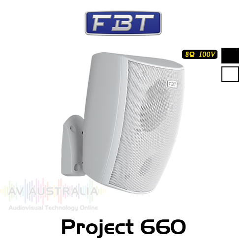 FBT Project 660 6.5" 60W 8 ohm 100V Surface Mount Speaker (Each)