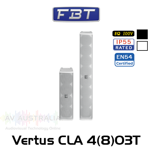 FBT Vertus CLA  403T/803T 4/8x3" 8 ohm 100V Outdoor Column Line Array Speaker (Each)