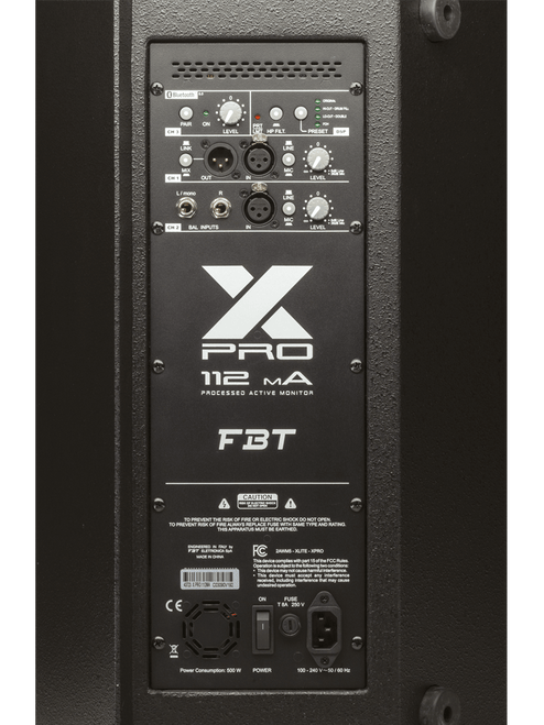 FBT X-PRO 112MA 12" Processed Active Stage Monitor with Bluetooth (Each)