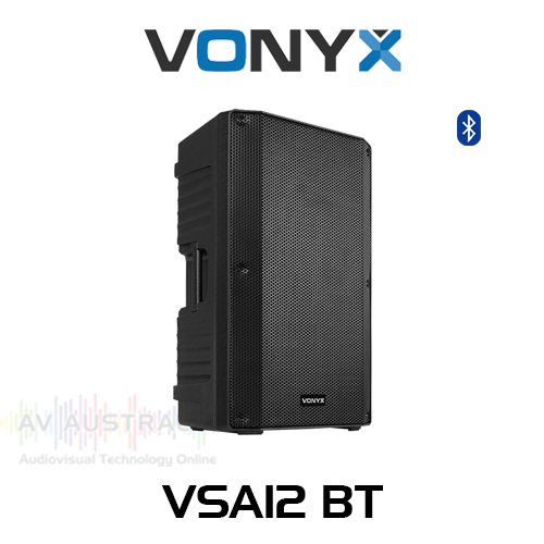 Vonyx VSA12BT 12" 800W Bi-Amplified Active Speaker with Bluetooth/MP3 (Each)
