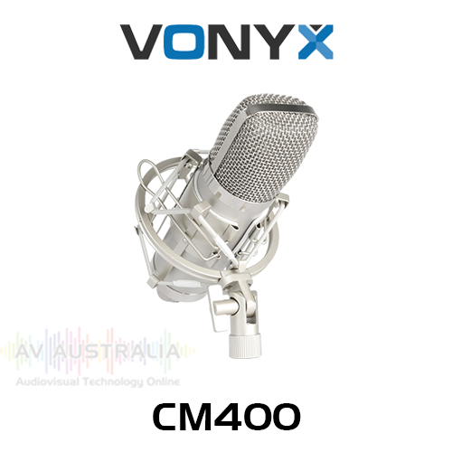 Vonyx CM400 Studio Condenser Microphone (3.5mm, 3P XLR)