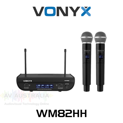 Vonyx WM82HH Dual Wireless Handheld Microphone System