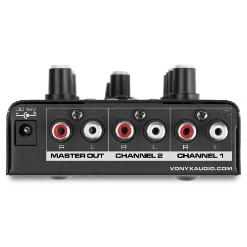 Vonyx STM500BT 2-Channel Mixer with USB/MP3/Bluetooth