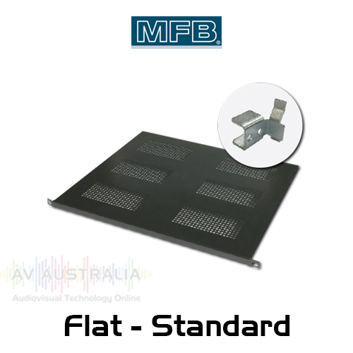 MFB Standard 300-700mm Depth Flat Rack Mount Shelf