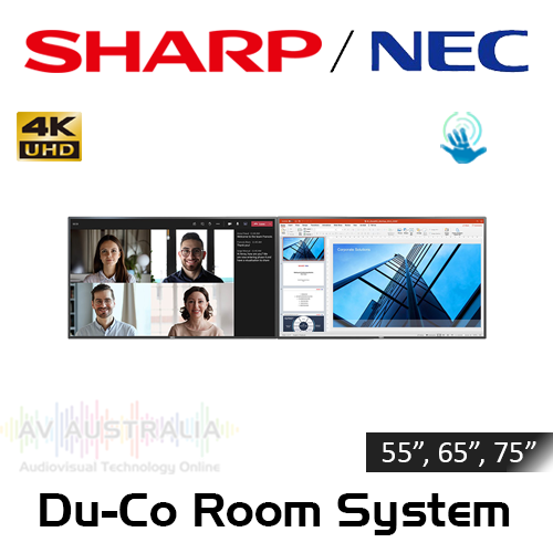 NEC 4K 500 Nits 24/7 Dual Collaboration In-Glass Touch Interactive Displays (55", 65", 75")