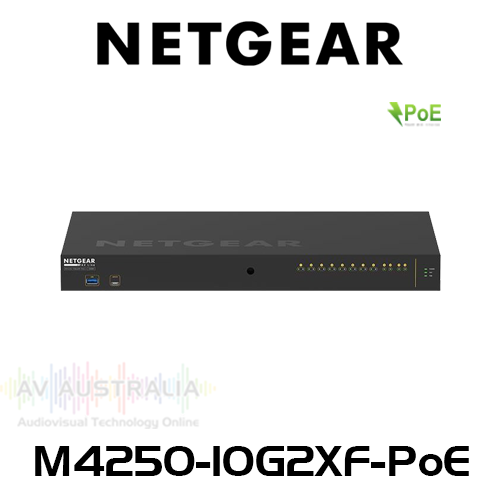 Netgear AV Line M4250-26G4F-PoE 24x1G PoE 300W Managed Switch with 2x1G and 4xSFP