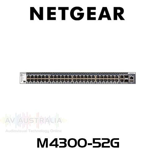 Netgear M4300-52G 48-Port Gigabit Layer 3 Stackable Managed Switch with 2x 10G & 2x SFP