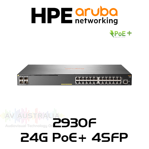 Aruba 2930F 24-Port PoE+ Gigabit Stackable Layer 3 Managed Switch with 4x SFP