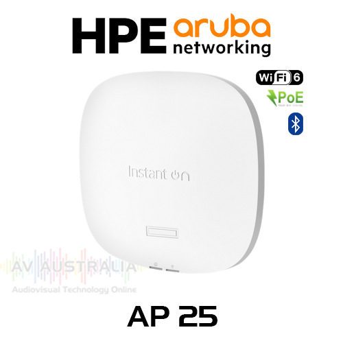 Aruba Instant On AP25 Wi-Fi 6 Mesh 4x4 MIMO PoE Access Point