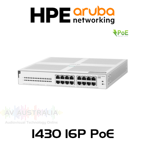 Aruba Instant On 1430 16-Port Gigabit  PoE 124W CL4 Ethernet Switch