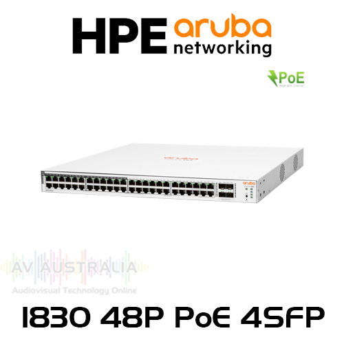 Aruba Instant On 1830 48-Port Gigabit PoE 370W CL4 Smart Managed Switch With 4xSFP