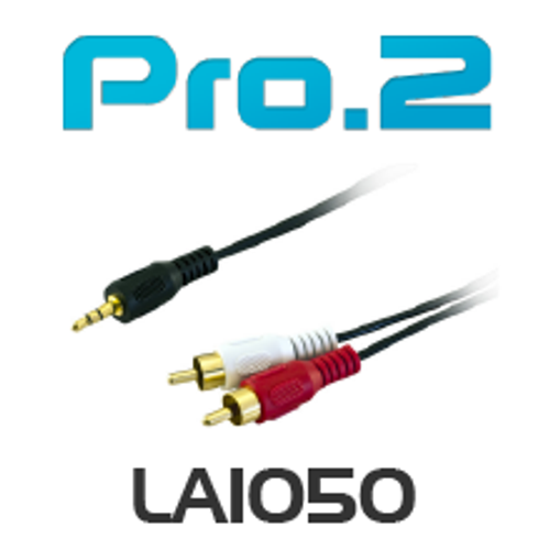 Pro.2 3.5mm Plug to 2 x RCA